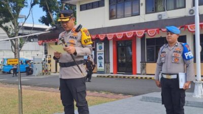 Polres Bitung Gelar Operasi Zebra Samrat 2023, Berikut Ini Di Sampaikan AKBP Tommy Bambang Souissa.