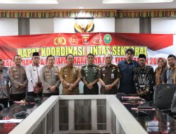 Kapolres Lampung Barat Sampaikan Strategi Pengamanan pada Rakor Lintas Sektoral Kesiapan Hari Raya Idul Fitri 1445H