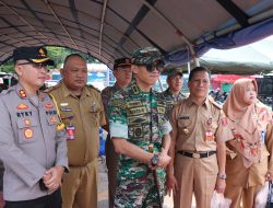 Kapolres Lampung Barat Hadiri Bazar Murah Yang Diselenggarakan Kodim 0422LB