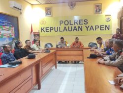 Kesiapan Pengamanan Idul Fitri 2024 Polres Kepulauan Yapen Gelar Rapat lintas Sektoral