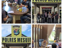 Kapolres Mesuji menerima kunjungan silaturahmi dan Audiensi