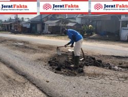 Terkesan Tak Peduli Pemerintah Kabupaten Mesuji Biarkan Jalan Jendral Sudirman Simpang Pematang Rusak Parah.