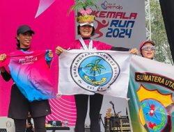 Personel Polda Sulut Sukses Raih Juara 1 Kemala Run 5K Kategori Polwan Master Usia 40+