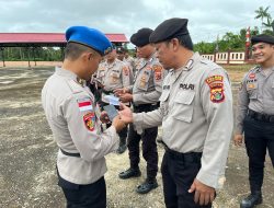 Maraknya Judi Online, Polres Boven Digoel Sidak Handphone Personil