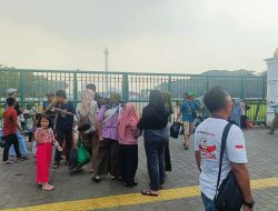 Hari Bhayangkara ke-78 di Monas Dipadati Pengunjung dari Beberapa Daerah