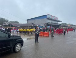 Kapolres Boven Digoel Turunkan Personel Pada Giat Lomba Gerak Jalan Hari Kemerdekaan RI Ke 79