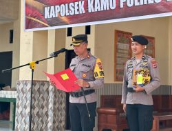 Polres Dogiyai Laksanakan Upcara Serah Terima Jabatan Kapolsek Kamuu Polres Dogiyau