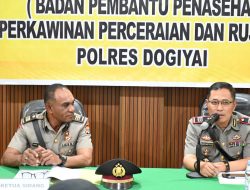 Berikan Arahan Kepada 1 Calon Pengantin, Polres Dogiyai Gelar Sidang BP4R