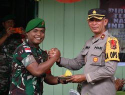 Kapolres Dogiyai Hadiri Syukuran HUT TNI ke 77 Tahun