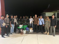 Operasi Gabungan Polres Boven Digoel, TNI, dan Satpol PP Berantas Miras Ilegal Jelang Natal dan Tahun Baru