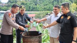 Perangi Miras Ilegal, Polres Fakfak Bakar Barang Bukti