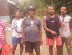 RT Alex Wersin Galang Warga Bintuni Barat Bersihkan Lingkungan