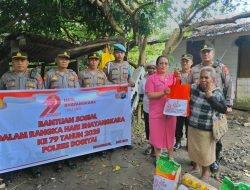 Polres Dogiyai Gelar Anjangsana dan Pemberian Bantuan Sosial kepada Warakawuri dalam Rangka HUT Bhayangkara ke-79