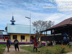 Kampung Yakati Wamesa Berbenah Sambut Hari Injil di Teluk Bintuni