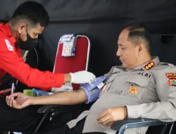 Peduli Sesama, Polda Papua Barat Donorkan Darah Sambut HUT Humas Polri ke-74