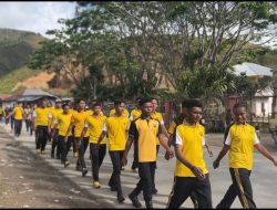 Polres Dogiyai Gelar Olahraga Pagi Tingkatkan Kebugaran dan Soliditas Personel