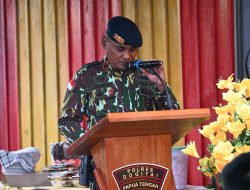 Wujud Soliditas TNI–Polri, Pos Taktis Brimob Dogiyai Rayakan HUT Ke-80