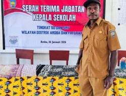 Sertijab Kepala Sekolah SD dan SMP di Distrik Aroba–Fafurwar, Dorong Peningkatan Mutu Pendidikan