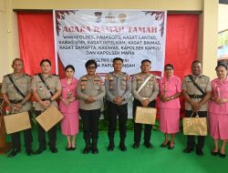 Penyegaran Organisasi, Polres Dogiyai Gelar Pengukuhan dan Sertijab Pejabat Utama