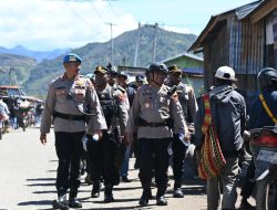 Patroli Dialogis, Polres Dogiyai Jaga Keamanan Wilayah