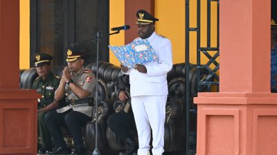 PLT Kapolres Dogiyai Hadiri Upacara Hari Otonomi Daerah 2026, Perkuat Sinergi Pembangunan