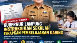 Dampak Abu Vulkanik Anak Krakatau, Gubernur Lampung Instruksikan Sekolah Terapkan Pembelajaran Daring